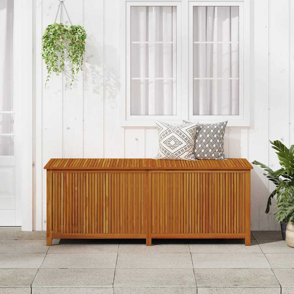 Garten-Aufbewahrungsbox 200x80x75 cm Massivholz Akazie