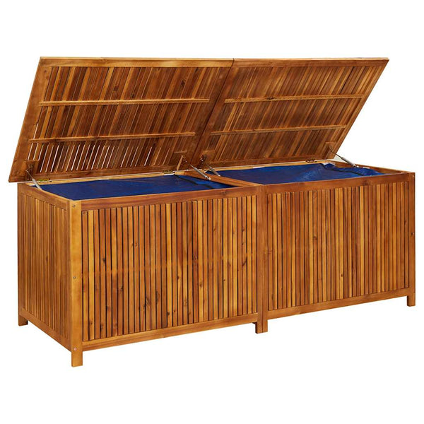 Garten-Aufbewahrungsbox 200x80x75 cm Massivholz Akazie