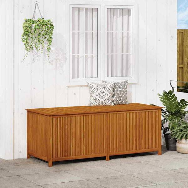 Garten-Aufbewahrungsbox 200x80x75 cm Massivholz Akazie