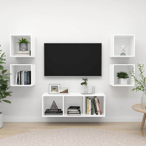 5-tlg. TV-Schrank-Set Weiß Holzwerkstoff