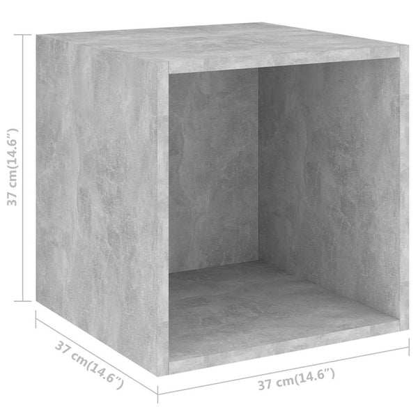 5-tlg. TV-Schrank-Set Betongrau Holzwerkstoff