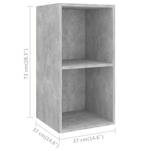 3-tlg. TV-Schrank-Set Betongrau Holzwerkstoff