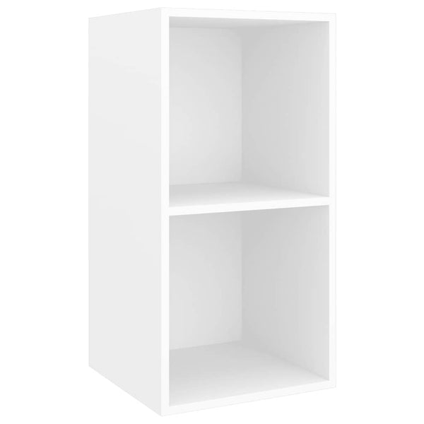 TV-Wandschränke 4 Stk. Weiß Holzwerkstoff