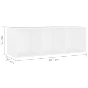 TV-Schränke 2 Stk. Weiß 107x35x37 cm Holzwerkstoff