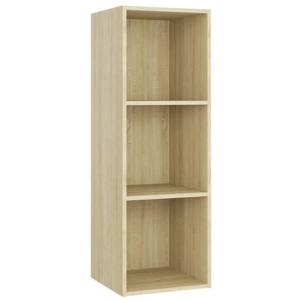TV-Schränke 3 Stk. Sonoma-Eiche 107x35x37 cm Holzwerkstoff