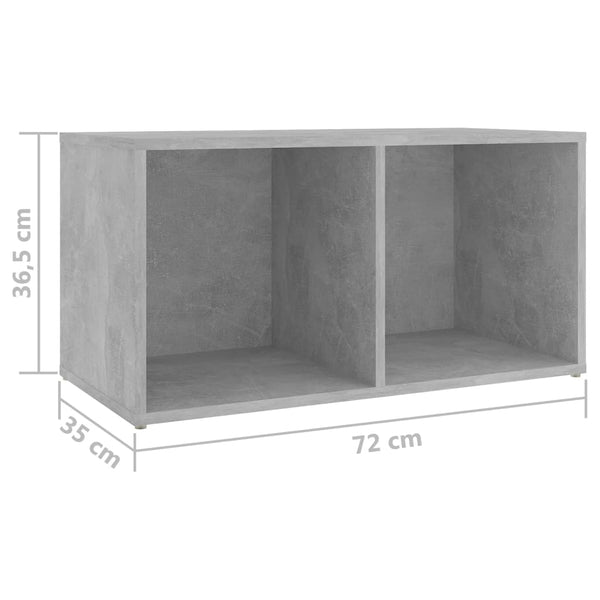 8-tlg. TV-Schrank-Set Betongrau Holzwerkstoff