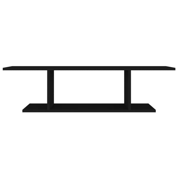 Schwarzer TV-Wandschrank 103 cm