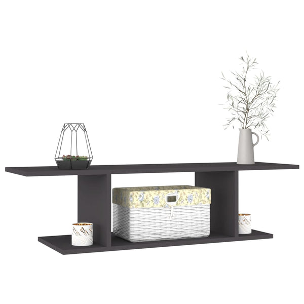 Grauer TV-Wandschrank 103 cm