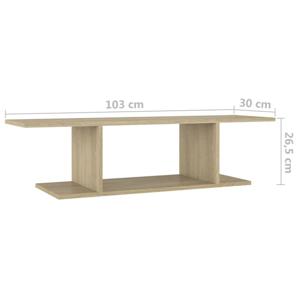 TV-Wandschrank Sonoma-Eiche 103 cm