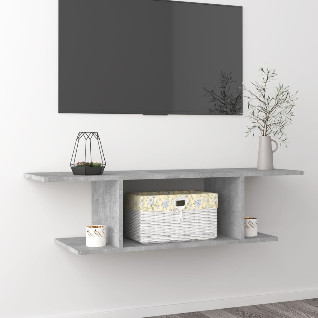 TV-Wandschrank Betongrau 103 cm