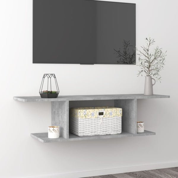 TV-Wandschrank Betongrau 103 cm