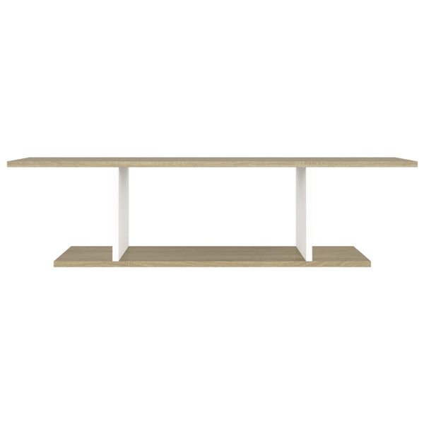 TV-Wandschrank Weiß Sonoma-Eiche 103 cm