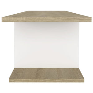TV-Wandschrank Weiß Sonoma-Eiche 103 cm