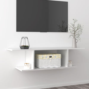 TV-Wandschrank Weiß Hochglanz 103 cm