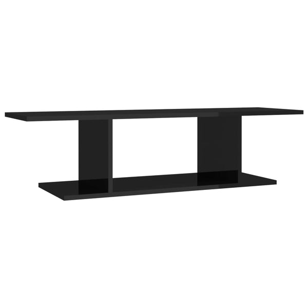 TV-Wandschrank Hochglanz Schwarz 103 cm