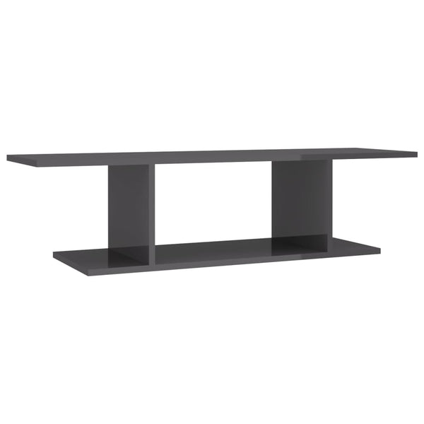 TV-Wandschrank Hochglanz Grau 103 cm