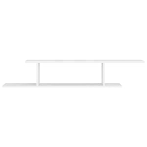 vidaXL Étagère murale TV blanc 125x18x23 cm en bois d'ingénierie