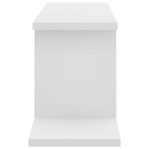 vidaXL Étagère murale TV blanc 125x18x23 cm en bois d'ingénierie