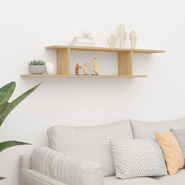 TV-Wandregal Sonoma Eiche 125 cm