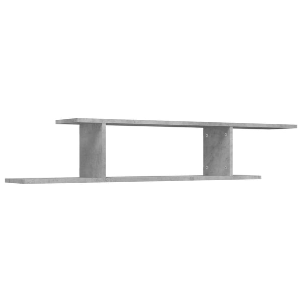 TV-Wandregal Betongrau 125 cm