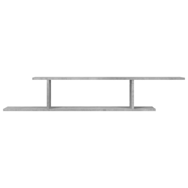 TV-Wandregal Betongrau 125 cm