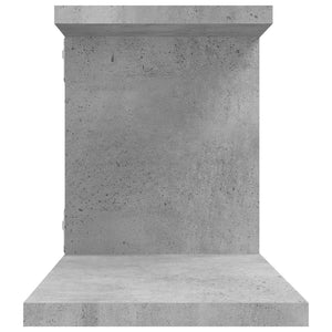 TV-Wandregal Betongrau 125 cm