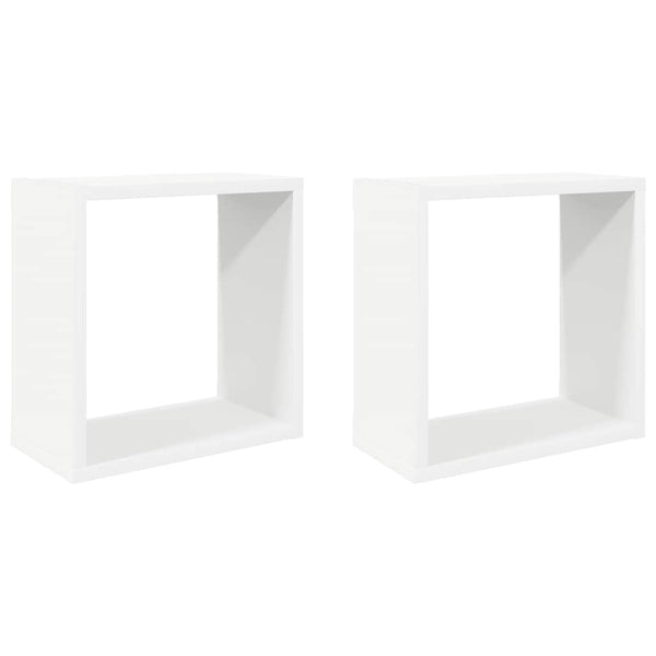 Weiße Würfelregale, 2er Set - 30x30 cm