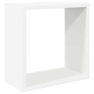 Weiße Würfelregale, 4er Set, 30x30 cm