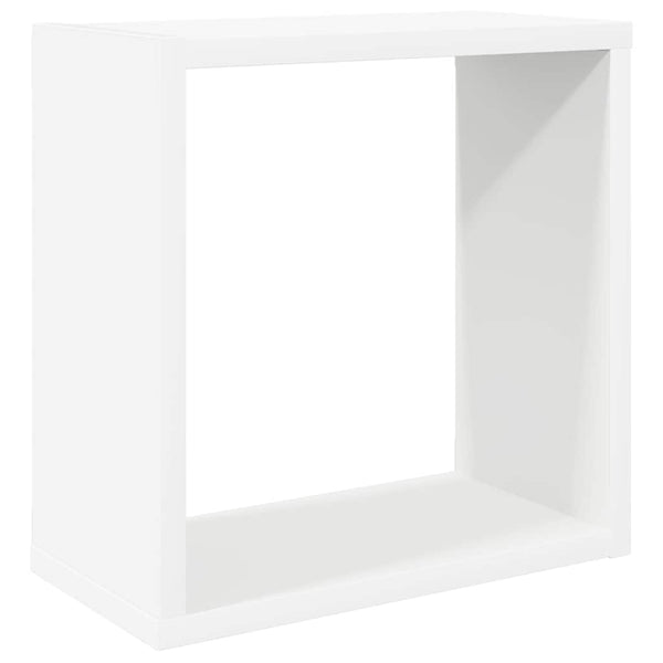 Weiße Würfelregale, 4er Set, 30x30 cm