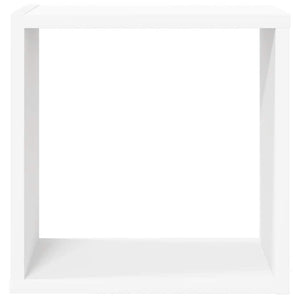 Weiße Würfelregale, 4er Set, 30x30 cm
