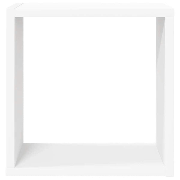 Weiße Würfelregale, 4er Set, 30x30 cm