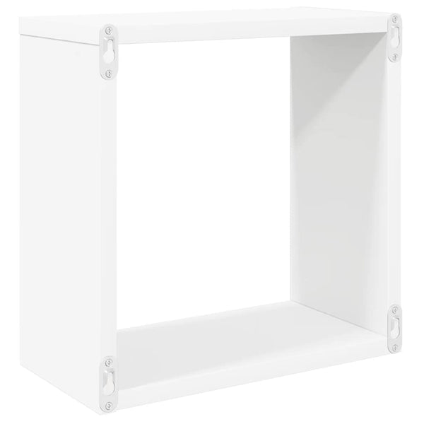 Weiße Würfelregale, 6er Set - 30x15x30 cm