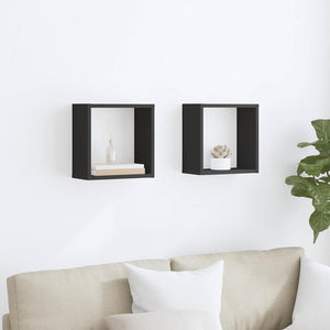 Würfelregale Grau, 2er Set 30x30 cm