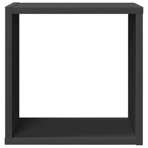 Würfelregale Grau, 4er Set