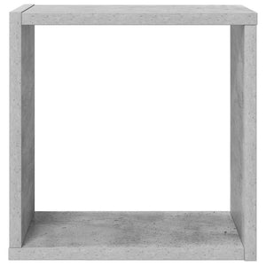 Betongraue Würfelregale, 4er-Set