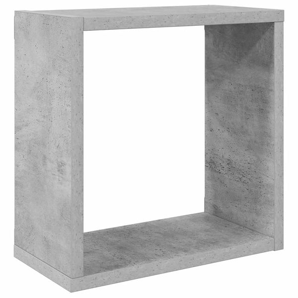 Würfelregale, 6er Set, Betongrau, 30x30 cm