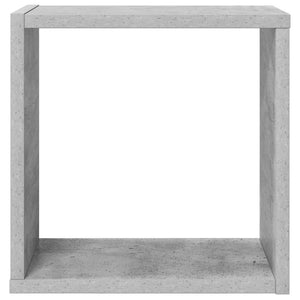 Würfelregale, 6er Set, Betongrau, 30x30 cm