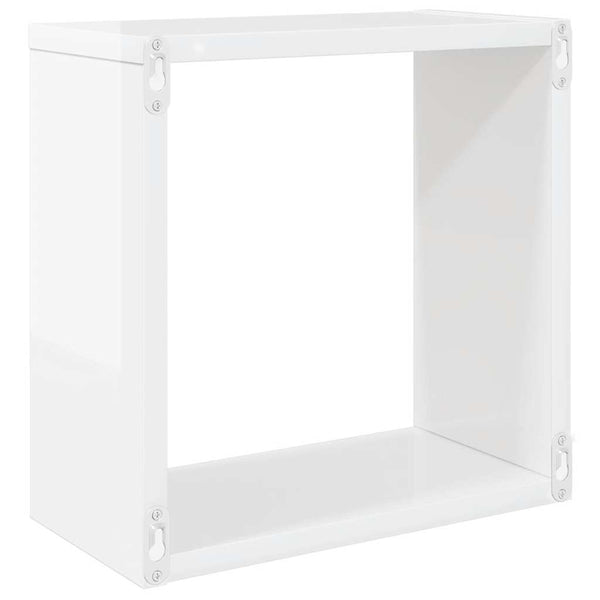 Weiße Würfelregale, 4er Set