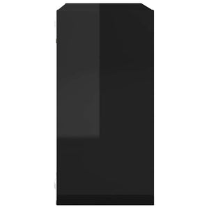 Würfelregale, 6er Set, Hochglanz Schwarz