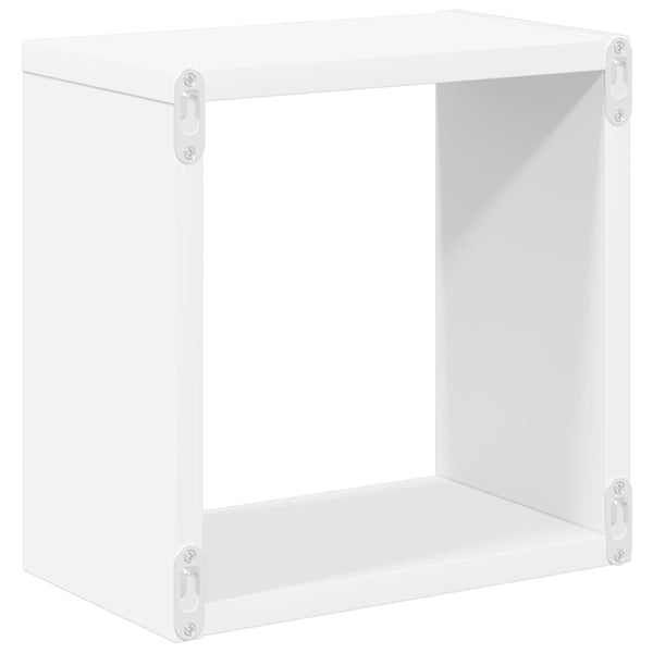 Weiße Würfelregale, 6er Set