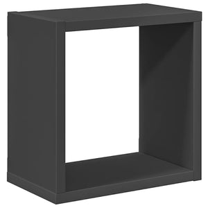 Graue Würfelregale, 2er-Set