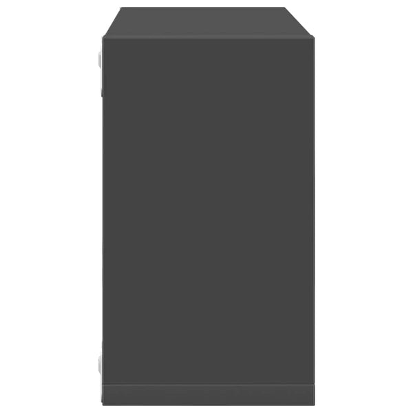 Würfelregale Grau, 6er Set