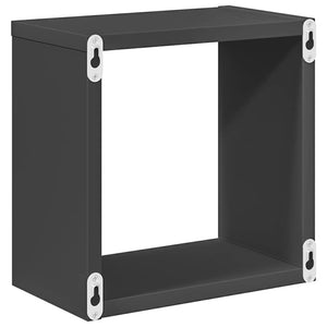 Würfelregale Grau, 6er Set