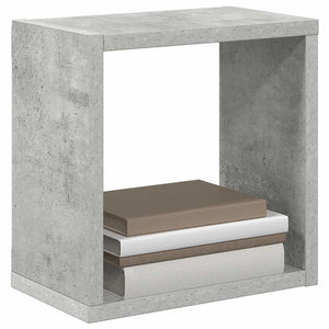 Betongraue Würfelregale, 2er-Set