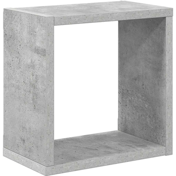 Betongraue Würfelregale, 2er-Set