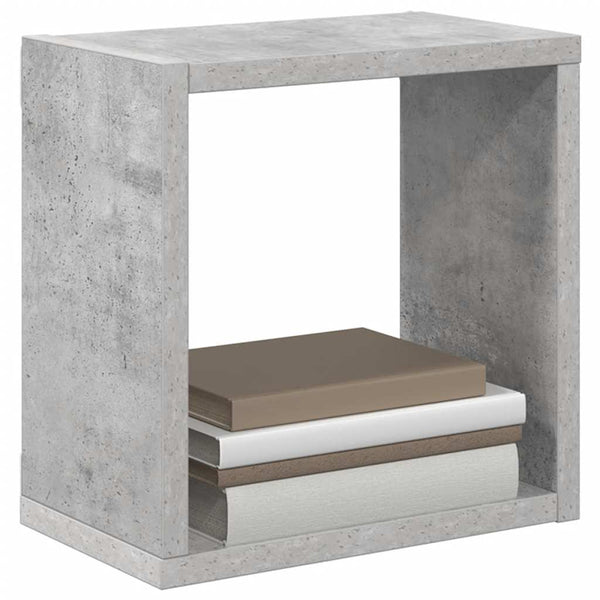 Betongraue Würfelregale, 4er-Set