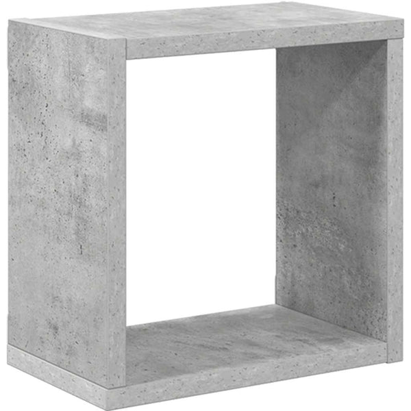 Betongraue Würfelregale, 4er-Set