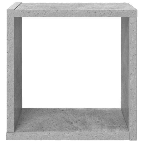 Betongraue Würfelregale, 4er-Set