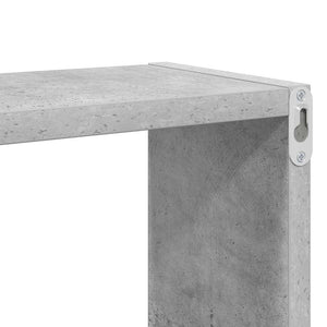 Betongraue Würfelregale, 4er-Set