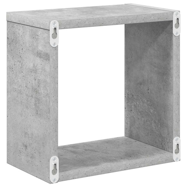 Würfelregale 6er Set, Betongrau